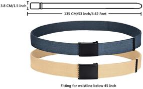 img 3 attached to 👨 ViViKiNG Canvas Hiker Tactical Belts: Essential Men's Accessories for Military-inspired Style