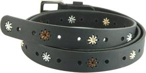 img 1 attached to Leather Floral Handmade Fashion Durable Women's Accessories for Belts