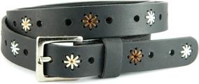 img 4 attached to Leather Floral Handmade Fashion Durable Women's Accessories for Belts