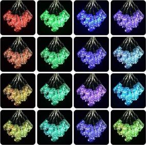 img 3 attached to 🌈 Color Changing Outdoor String Lights 54Ft with 15 Edison Plastic Bulbs - Waterproof Hanging Lights for Patio, Gardens, Weddings, Parties, and Backyard Decor