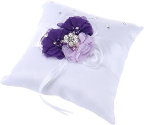 img 4 attached to NUOLUX Bearer Pillow Wedding Decorated
