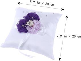 img 2 attached to NUOLUX Bearer Pillow Wedding Decorated