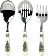 🎄 spode christmas tree 3-piece flatware serving set: elegant holiday tableware collection logo