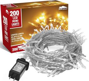 img 4 attached to 🔌 200 Count LED Christmas Lights (8 Modes), 75.1 ft Warm White String Lights - Ideal for Indoor/Outdoor Holiday Decorations