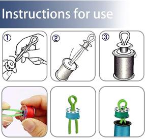 img 3 attached to 🧵 Bobbin Buddies: Set of 20 - Easy Solution to Matching Bobbin Threads with Thread Spools