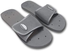 img 3 attached to Stay Steady and Comfortable with Shower Shoez Non Slip Water Sandals