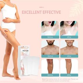 img 2 attached to 🌟 CharMyth Wax Strips: Effective Hair Removal for Women and Men - 100 PCS Disposable Non-Woven Strips