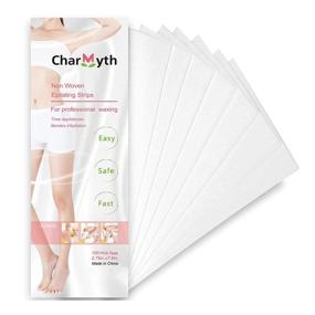 img 4 attached to 🌟 CharMyth Wax Strips: Effective Hair Removal for Women and Men - 100 PCS Disposable Non-Woven Strips