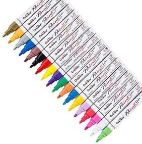 img 3 attached to 🎨 Permanent Acrylic Marker Pens for Ceramic Painting - Ideal Paint Pen Set for Rock, Glass, Porcelain, Mugs, Wood, Fabric, Canvas, Crafts - 18 Vibrant Colors