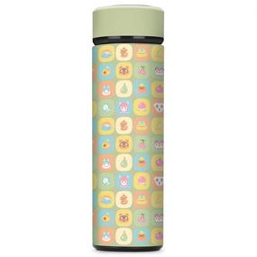 img 4 attached to 🍉 Controller Gear Animal Crossing Water Bottle - Vacuum Insulated, Leak Proof, Fruit Icons Design, 17 oz, Wide Mouth, Stainless Steel - 500 ML - Not Machine Specific