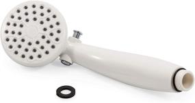 img 2 attached to 💦 Camco 44023 Outdoor Shower Head: Convenient and Stylish White Design