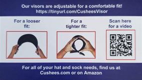 img 1 attached to Cushees Cloth Covered Slip-On Visor: Comfortable and Stylish Sun Protection