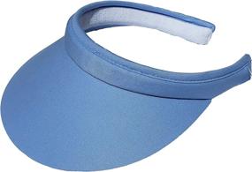 img 3 attached to Cushees Cloth Covered Slip-On Visor: Comfortable and Stylish Sun Protection