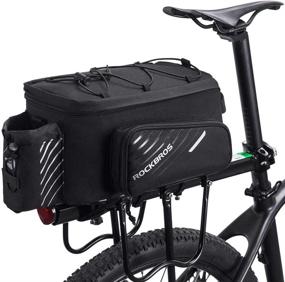 img 4 attached to 🚲 ROCKBROS Bike Trunk Bag - Bicycle Rack Rear Carrier Bag for Commuter Bike - Luggage Pannier with Rain Cover