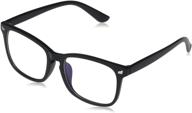 amazon essentials unisex blue light and uv400 blocking glasses, non prescription for enhanced eye protection logo