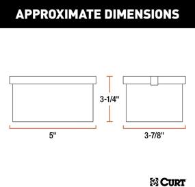 img 3 attached to Корпус для замкового съемного аккумулятора CURT 52030, размер 5 дюймов х 3-1/4 дюйма х 3-7/8 дюйма, черный.