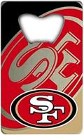 francisco 49ers credit bottle opener logo