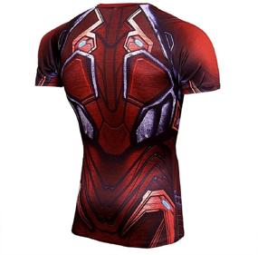 img 1 attached to Fashion Graphic Superhero Compression Workouts Boys' Clothing in Tops, Tees & Shirts