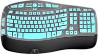 🔍 lapogy keyboard cover for logitech mk550 mk570 k350 wireless wave keyboard - mint logo