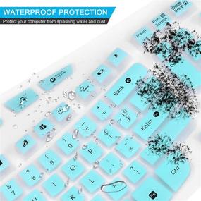 img 1 attached to 🔍 Lapogy Keyboard Cover for Logitech MK550 MK570 K350 Wireless Wave Keyboard - Mint