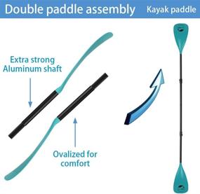 img 2 attached to 🏄 YVLEEN Alloy SUP Paddle: Adjustable Stand Up Paddle Board & Kayak Paddle - Versatile 3-Piece or 4-Piece Design for Easy Transportation