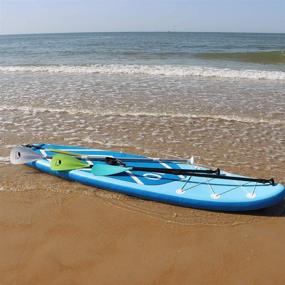 img 1 attached to 🏄 YVLEEN Alloy SUP Paddle: Adjustable Stand Up Paddle Board & Kayak Paddle - Versatile 3-Piece or 4-Piece Design for Easy Transportation