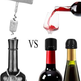 img 2 attached to 🍾 Wine Bottle Stoppers - Aerbee 4 Pack Reusable Universal Stoppers for Wine and Champagne Bottles, Professional Leakproof Wine Stopper to Keep Your Wine Fresh - Best for Wine and Beverage Lovers