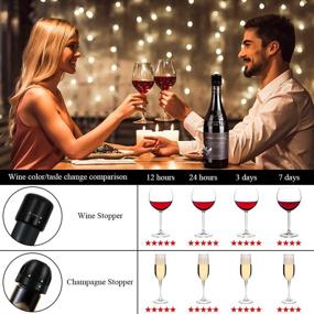 img 1 attached to 🍾 Wine Bottle Stoppers - Aerbee 4 Pack Reusable Universal Stoppers for Wine and Champagne Bottles, Professional Leakproof Wine Stopper to Keep Your Wine Fresh - Best for Wine and Beverage Lovers