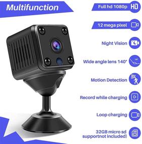 img 3 attached to 📷 1080P Wireless WiFi Hidden Camera with Live Feed App and Night Vision - Mini Spy Cam with Motion Detection Alerts for Home/Car/Indoor/Outdoor - Portable Nanny Cam Baby Monitor, Built-in Battery