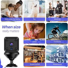 img 2 attached to 📷 1080P Wireless WiFi Hidden Camera with Live Feed App and Night Vision - Mini Spy Cam with Motion Detection Alerts for Home/Car/Indoor/Outdoor - Portable Nanny Cam Baby Monitor, Built-in Battery