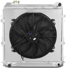 img 4 attached to 🧬 DNA Motoring RA+FS-4RUNNER-88-2 Dual Core 2-Row Radiator with Fan Shroud: Ideal Cooling Solution for 88-95 4Runner and Pickup