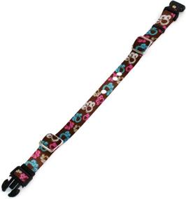 img 2 attached to 🐶 Brown Replacement Receiver Collar Straps for Electric Dog Fences - Fits PetSafe, Invisible Fence & More (Up to 18" Neck) - Colorful Paws Design