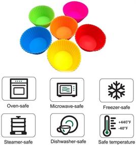 img 2 attached to Многоразовый силиконовый кекс для выпечки IiHOME