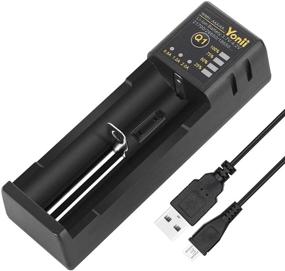 img 4 attached to 🔋 Universal Intelligent USB Battery Charger: Update 1-Slot Fast Charger for Li-ion SIMILKY / 18650 18490 18350 17670 17500 16340 (RCR123) 14500 Rechargeable Batteries