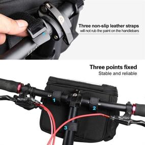 img 3 attached to 🚲 Waterproof Bike Handlebar Bag with Shoulder Strap - i-graphy Bicycle Storage Bag