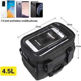 img 1 attached to 🚲 Waterproof Bike Handlebar Bag with Shoulder Strap - i-graphy Bicycle Storage Bag