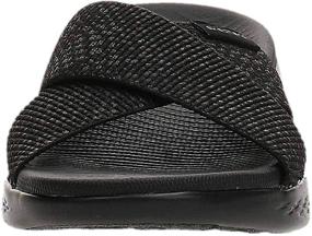 img 3 attached to Skechers Womens Slide Sandal Black Women's Shoes in Athletic
