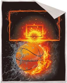 img 3 attached to NTBED Basketball Printed Blanket Microfiber