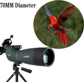 img 2 attached to 🔭 SVBONY SV28 Hunting Spotting Scope with Tripod, 25-75x70 Angled Waterproof Range Shooting Scope, Phone Adapter, Compact for Target Shooting, Birding, Stargazing, Wildlife Viewing