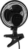 stay cool with the comfort zone cz6c 6-inch 2-speed clip-on fan: set of 2 fans in sleek black design! логотип