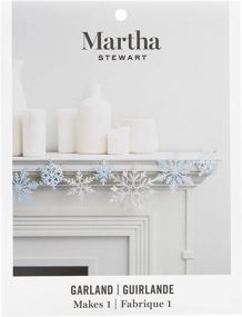 img 1 attached to Multicolored Die Cut Snowflake Garland by Martha Stewart