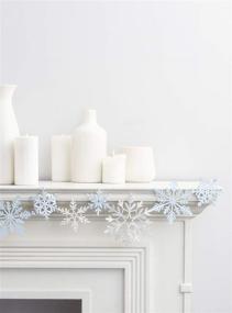 img 2 attached to Multicolored Die Cut Snowflake Garland by Martha Stewart