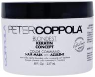revive and enhance your blonde hair: peter coppola color command blonde hair mask with azulene - toning, yellow removal, keratin safe, damage repair - ultimate deep conditioning (8 oz) logo