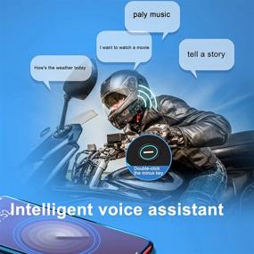 img 2 attached to YOVDA Motorcycle Bluetooth IP67 Waterproof Ultra Thin