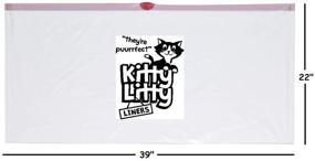 img 3 attached to Convenient & Durable: Jumbo Heavy Duty Cat Litter Box Liners - Pack of 10