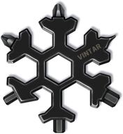 vintar 18-in-1 snowflake multitool: keychain screwdriver, bottle opener, cool gadgets - perfect christmas & father's day gift logo