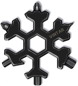 img 4 attached to Vintar 18-in-1 Snowflake Multitool: Keychain Screwdriver, Bottle Opener, Cool Gadgets - Perfect Christmas & Father's Day Gift