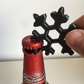 img 1 attached to Vintar 18-in-1 Snowflake Multitool: Keychain Screwdriver, Bottle Opener, Cool Gadgets - Perfect Christmas & Father's Day Gift