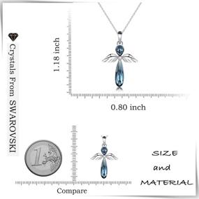 img 2 attached to 👼 HERAYLI Guardian Angel Crystal Pendant Necklace for Women and Girls – Jewelry Gift for Protection and Style