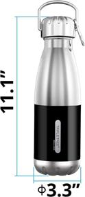 img 3 attached to 🧃 Triple Tree 30oz Vacuum Insulated Stainless Steel Water Bottle - Scratch Resistant & Eco-Friendly for Outdoor Sports, 850ml Double-Walled Construction (Black)